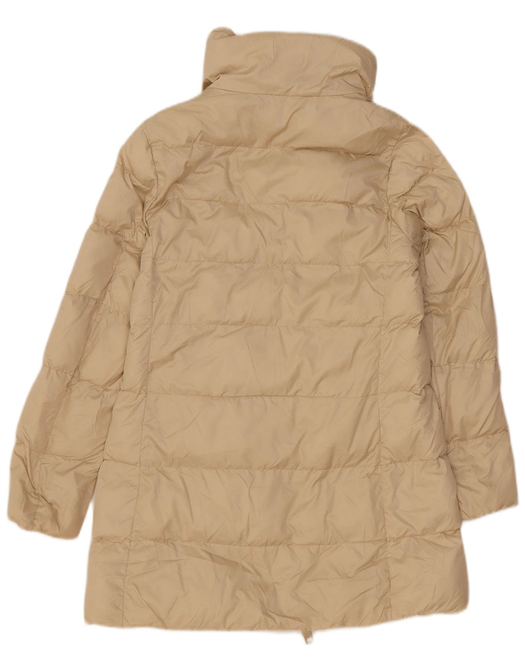 Massimo Dutti Damen Wattierter Mantel UK 10 Small Off White Polyester