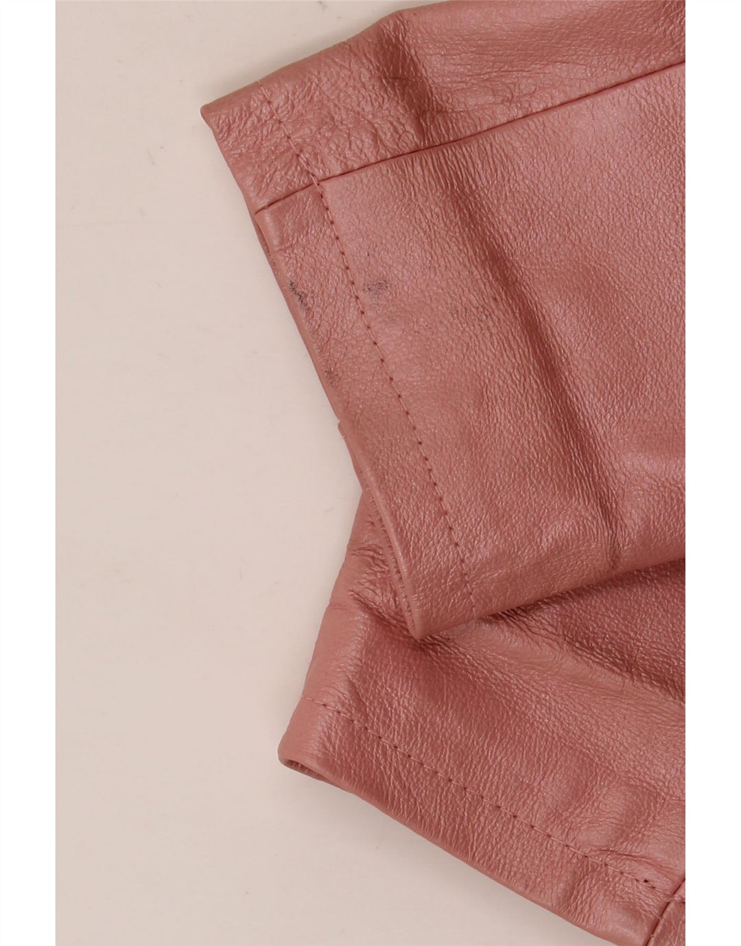 Vintage Damen Lederjacke UK 18 XL Rosa Leder