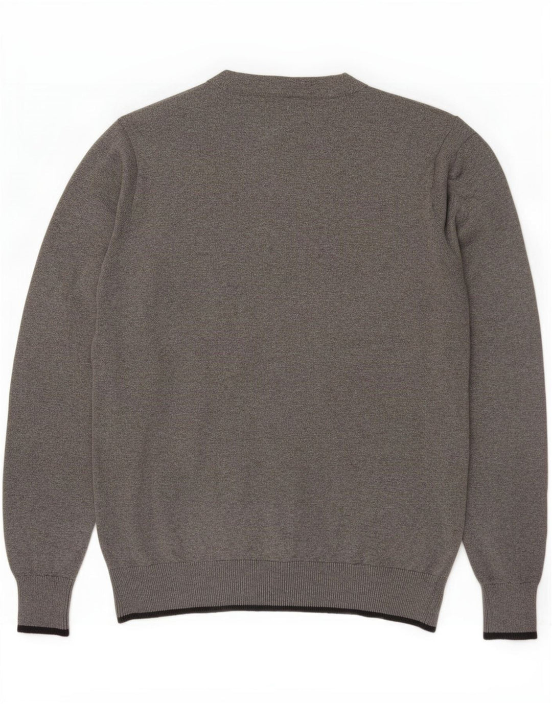 Marks & Spencer Herren Blue Harbor Cardigan Pullover mittelgraue Baumwolle