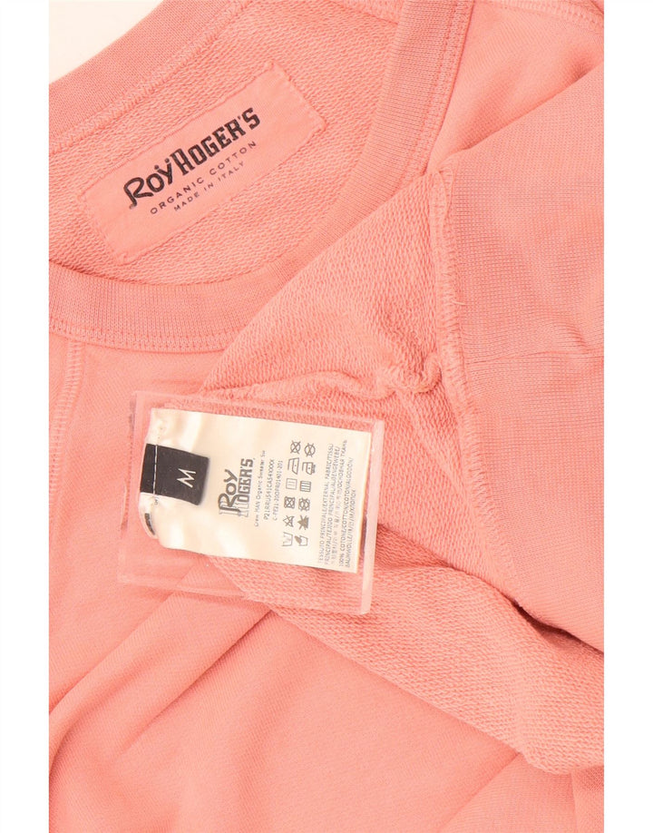 Roy Rogers Herren-Sweatshirt-Pullover aus mittelrosa Baumwolle