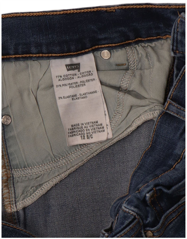 LEVI'S Damen 512 Bootcut Jeans US 12 Large W32 L30 Blau