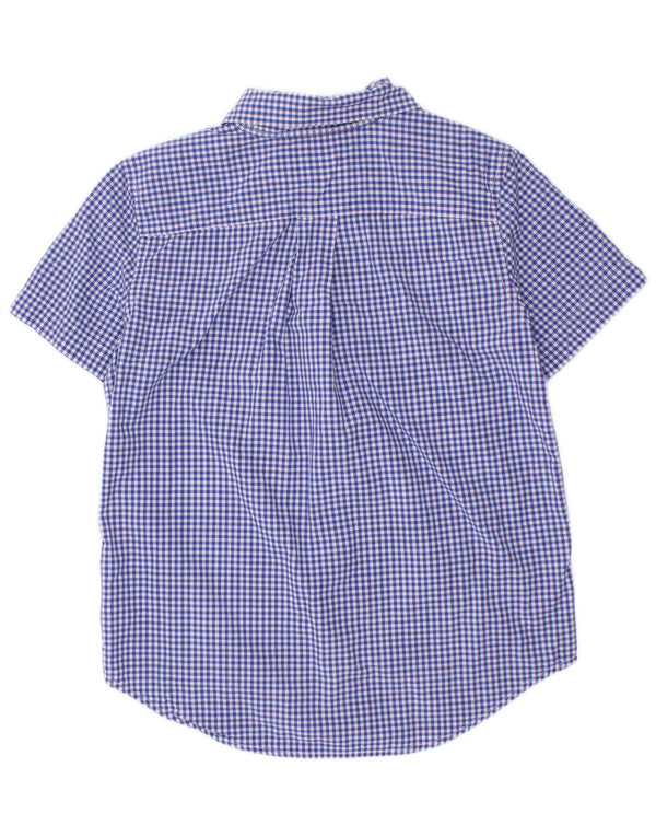 Ralph Lauren Kurzarmhemd für Jungen, 4–5 Jahre, blaues Gingham-Baumwolle