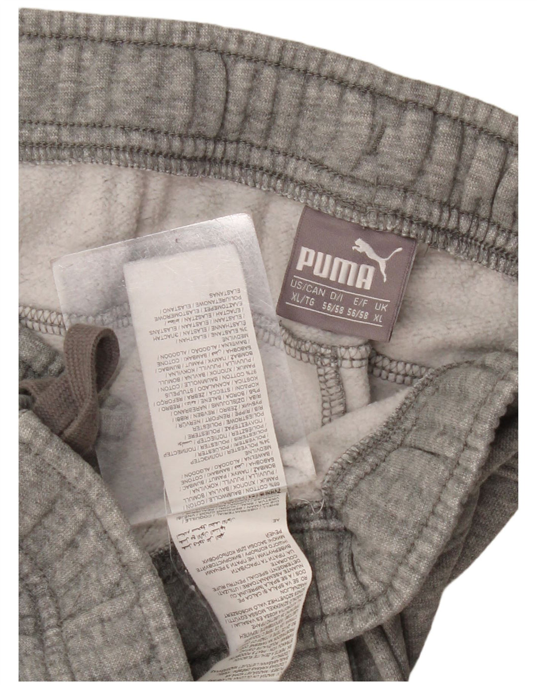 Puma Herren-Trainingshose, Jogginghose, XL, grau gefleckte Baumwolle