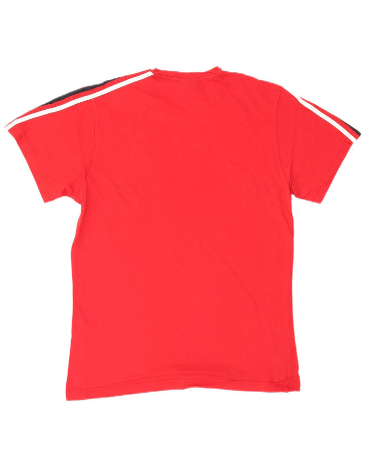 LOTTO Herren Grafik T-Shirt Top IT 48 Mittelrote Baumwolle