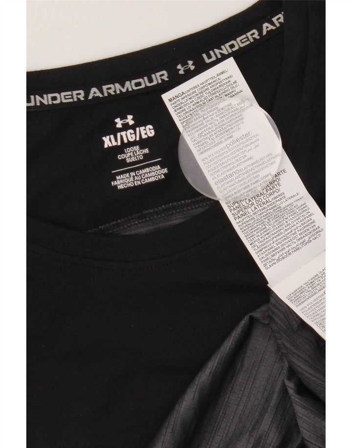 Under Armour Herren T-Shirt Top XL Grau Colourblock Polyester