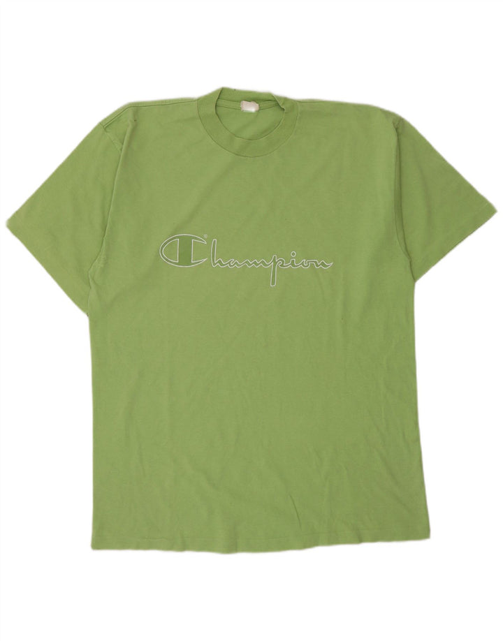 Champion Herren-T-Shirt mit Grafik, Größe L, Grün, Baumwolle