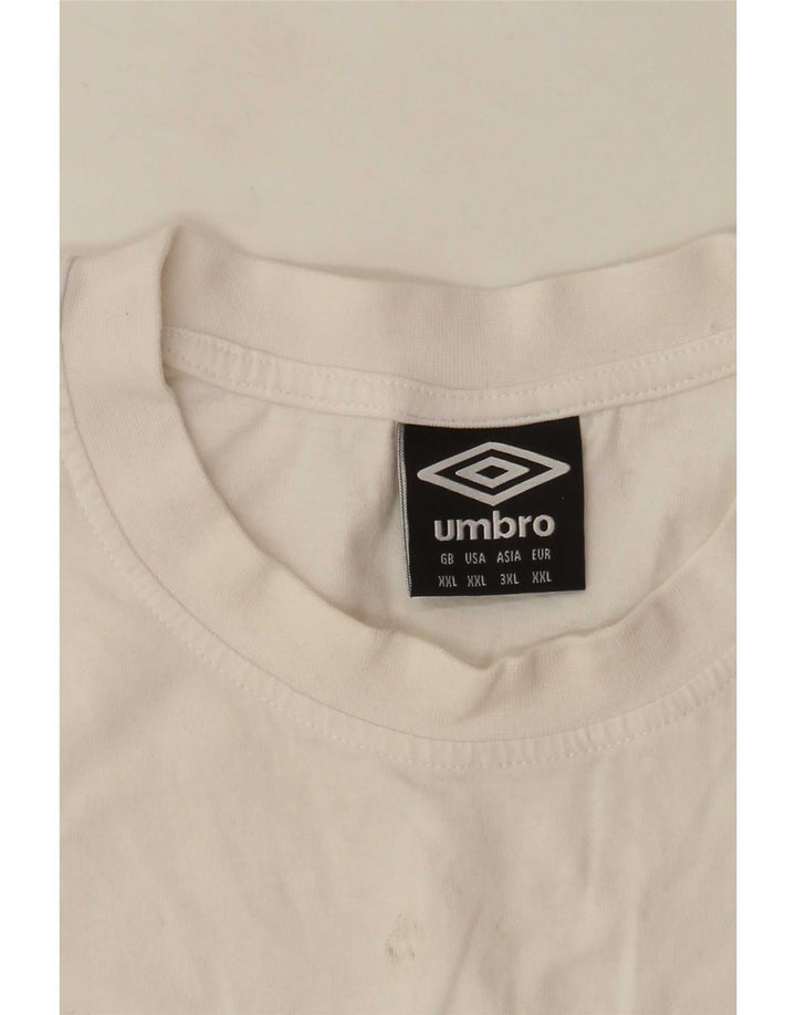 Umbro Herren T-Shirt Top 2XL Weiß
