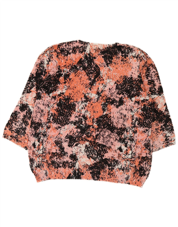 Marks & Spencer Damen-Pullover mit abstraktem Muster und Rundhalsausschnitt, Gr. 16, Größe L