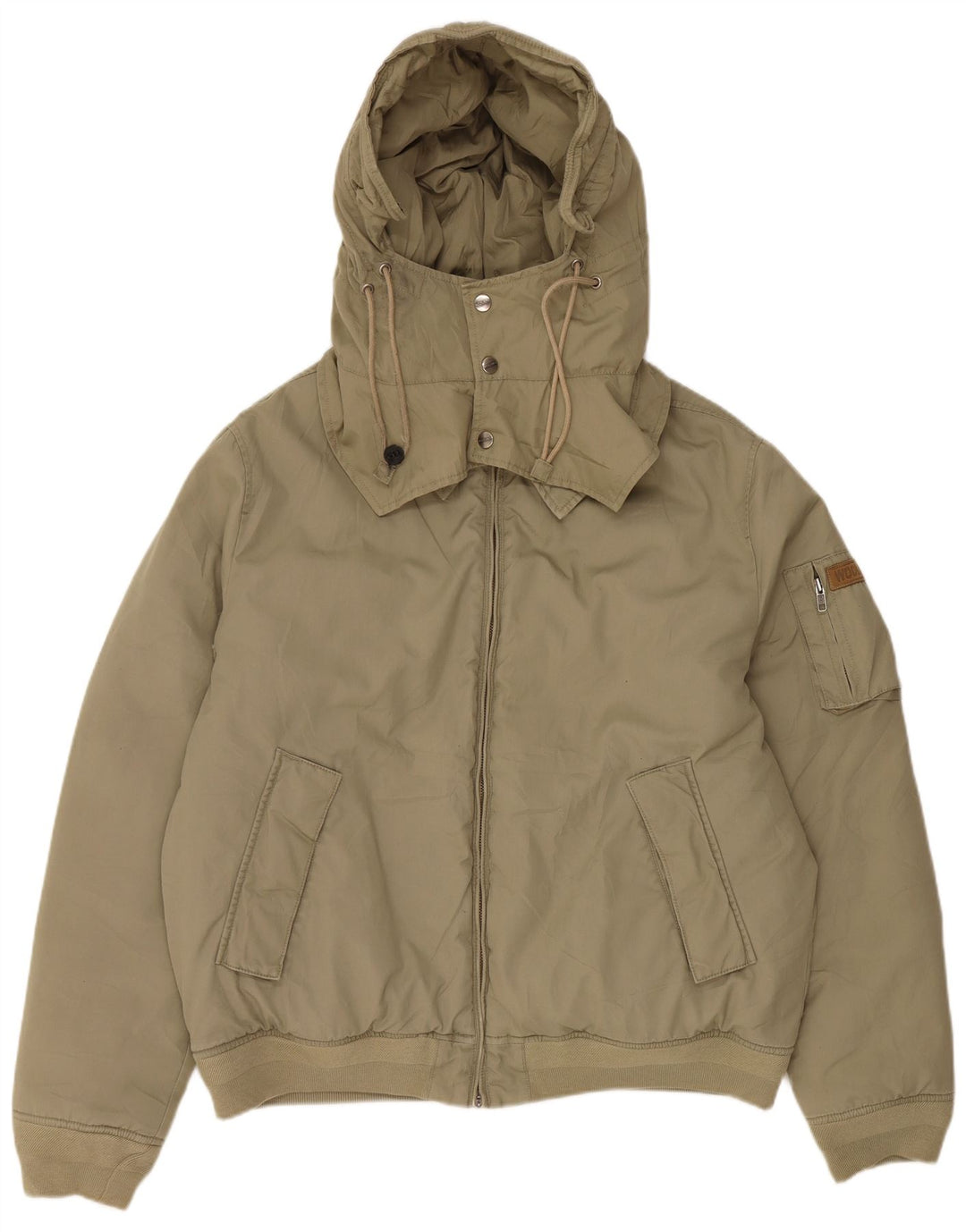 Woolrich Herren-Jacke mit Kapuze, gepolstert, UK 42, XL, Khaki