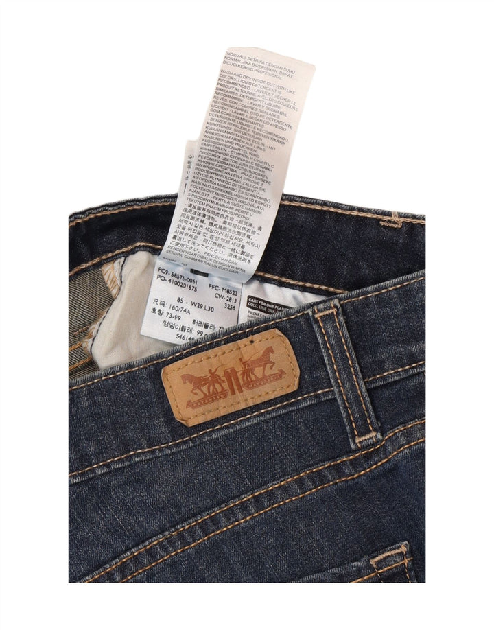 Levi's Damen Mid Rise Skinny Jeans US 8 Medium W29 L30 Blaue Baumwolle
