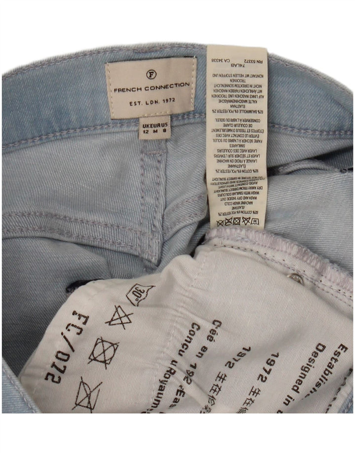FRENCH CONNECTION Damen Slim Jeans UK 12 Medium W30 L28 Blaue Baumwolle