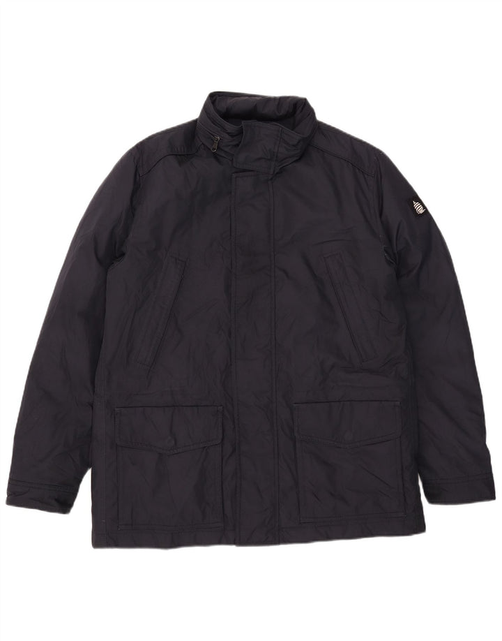 Marina Yachting Herren-Jacke mit Kapuze, gepolstert, IT 50, groß, marineblau, Polyester