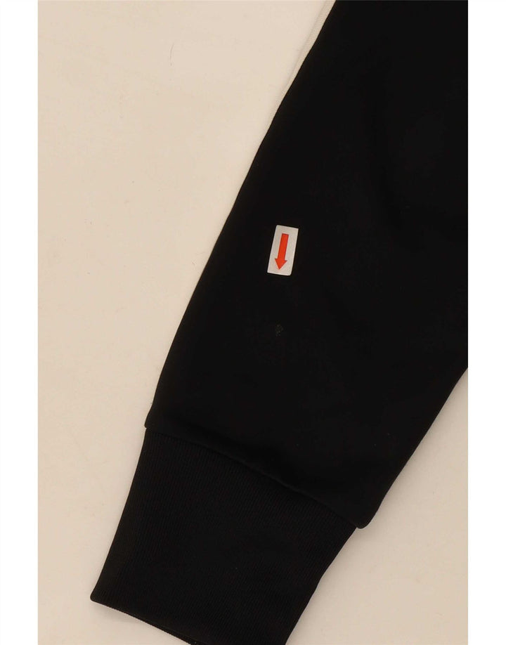 Adidas Damen Graphic Trainingsanzug Top Jacke UK 10 Small Schwarz Polyester