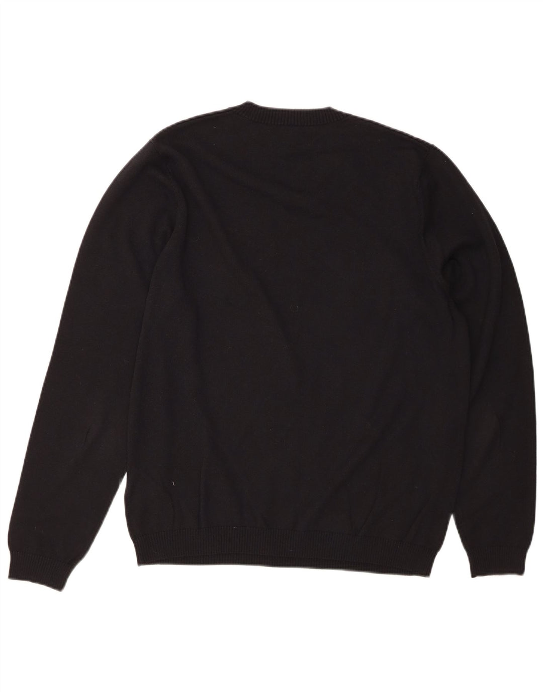 ADIDAS Mens V-Neck Jumper Sweater Medium Black