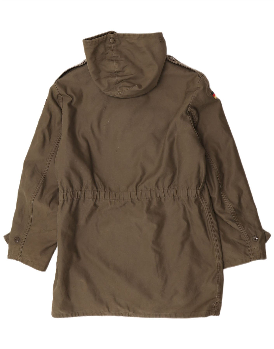 Vintage Herren Kapuzen Sherpa Parka Jacke UK 38 Medium Khaki