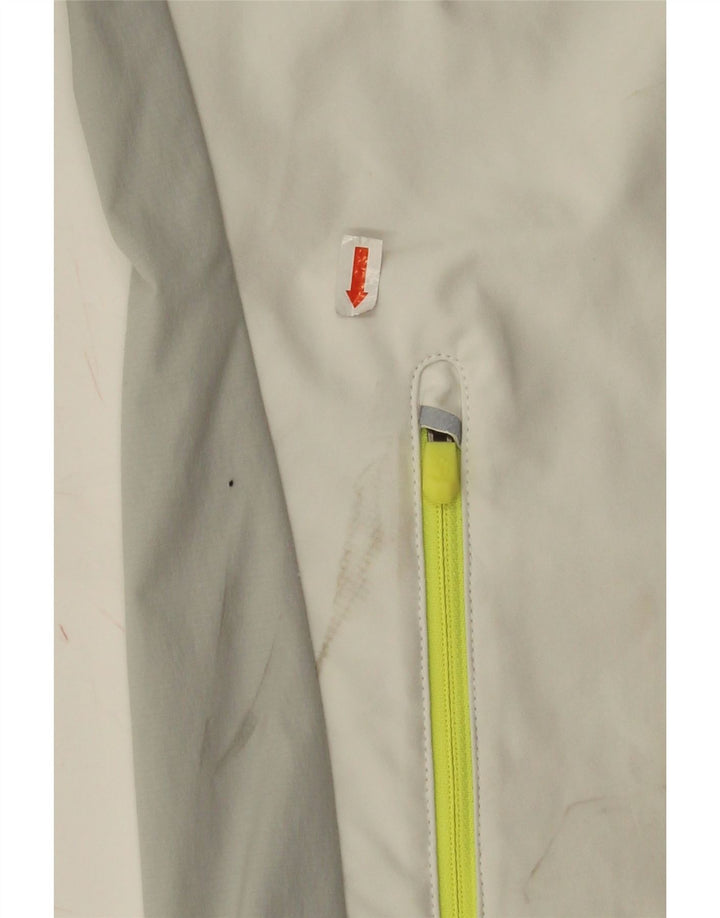 Jack Wolfskin Damen-Trainingsanzug-Top-Jacke, Größe S, UK 10, Grau, Farbblock