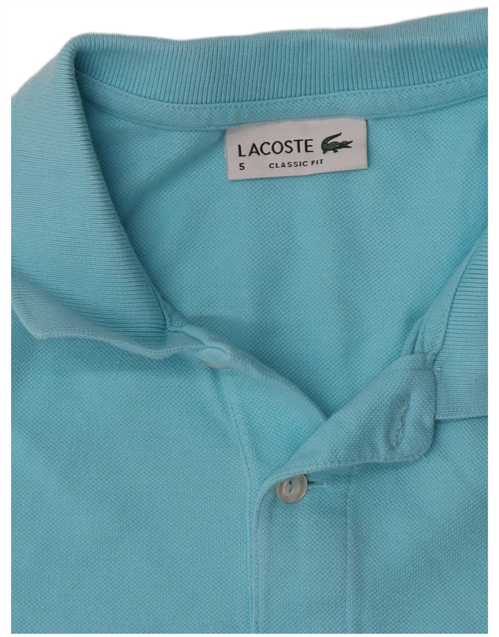 Lacoste Herren-Poloshirt mit klassischer Passform, Größe 5, groß, Blau