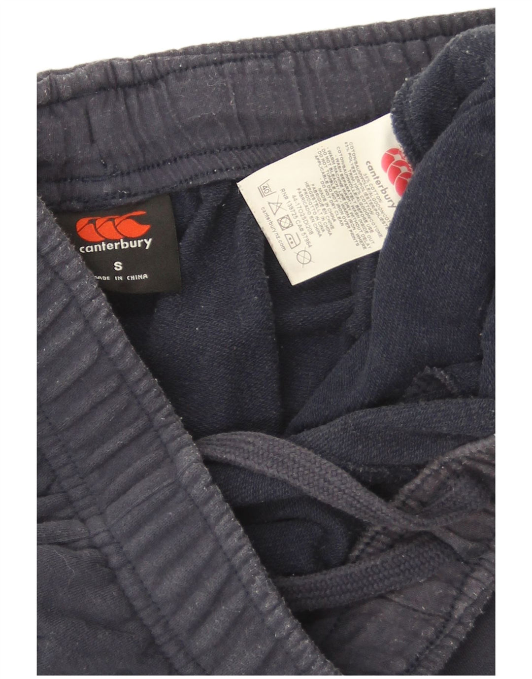 Canterbury Herren-Sportshorts mit Grafik, Größe S, marineblaue Baumwolle