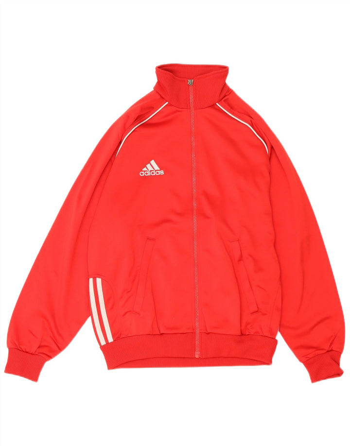 Adidas Jungen Trainingsanzug Top Jacke 13–14 Jahre, rotes Polyester