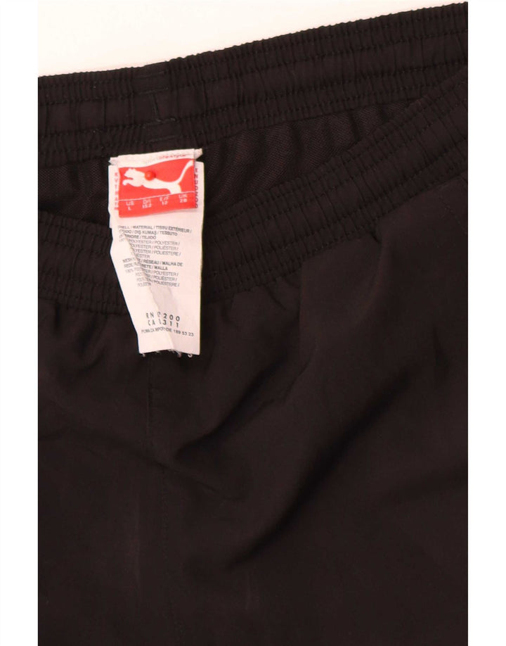 Puma Boys Graphic Sport Shorts 11–12 Jahre, schwarzes Polyester