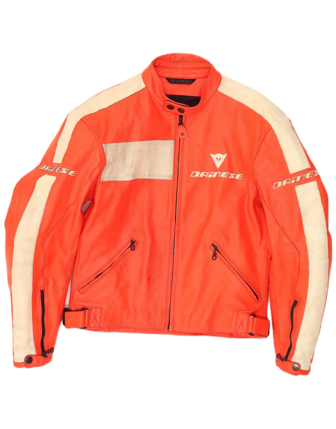 Dainese Herren Graphic Leder Racer Jacke IT 50 Mittelorange Farbblock