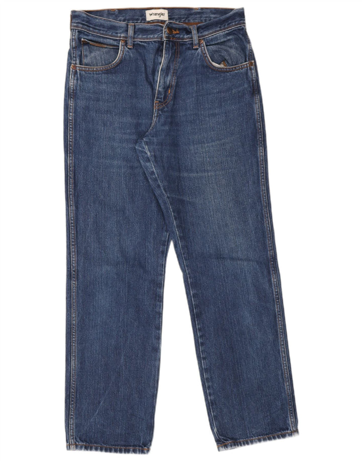 Wrangler Herren Straight Jeans W32 L30 Blaue Baumwolle