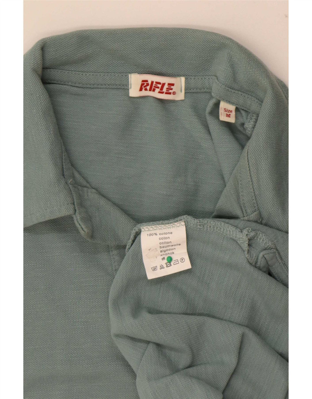 Rifle Herren-Poloshirt aus mittlerer Khaki-Baumwolle