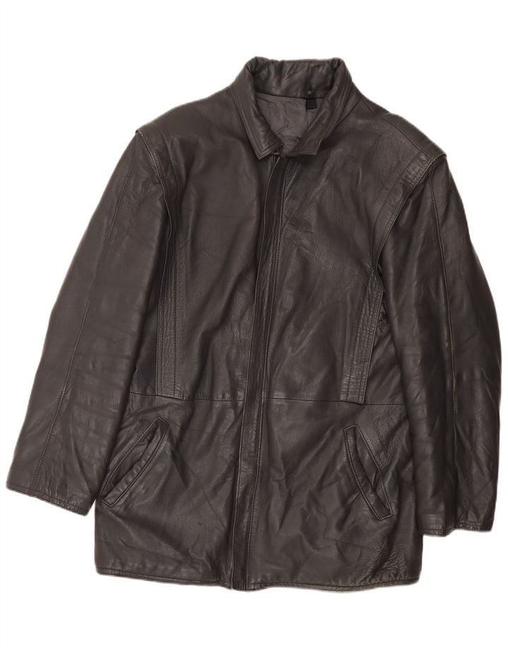 Vintage Herren Lederjacke UK 38 Mittelschwarzes Leder