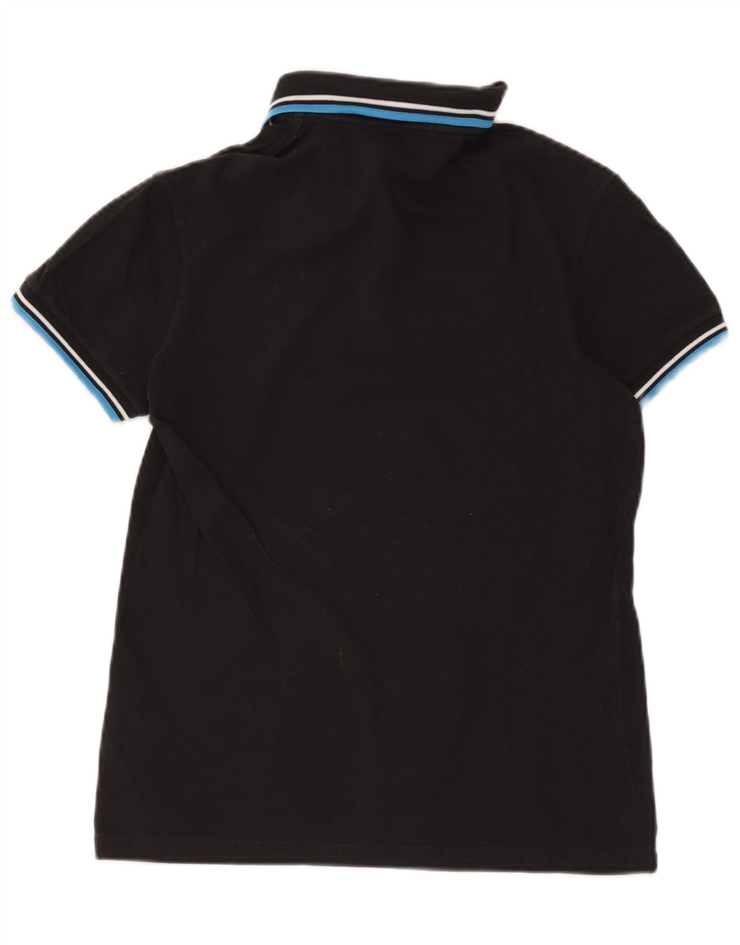Fred Perry Herren-Poloshirt, klein, schwarz, gestreift, Baumwolle