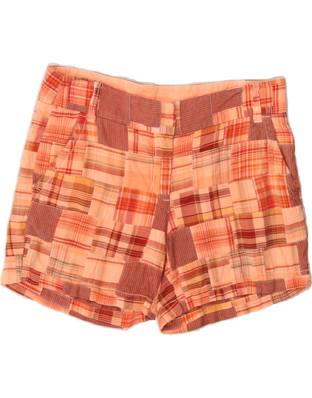 J. CREW Womens Chino Shorts US 4 Small W30 Orange Patchwork Cotton Vintage J. Crew and Second-Hand J. Crew from Messina Hembry 