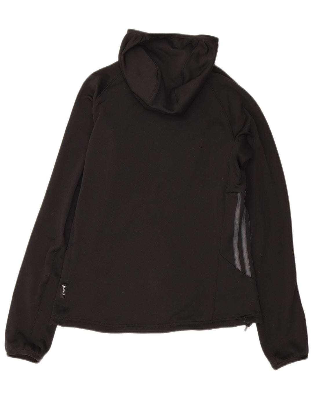 Adidas Damen Zip Hoodie Pullover UK 10 Small Schwarz Polyester