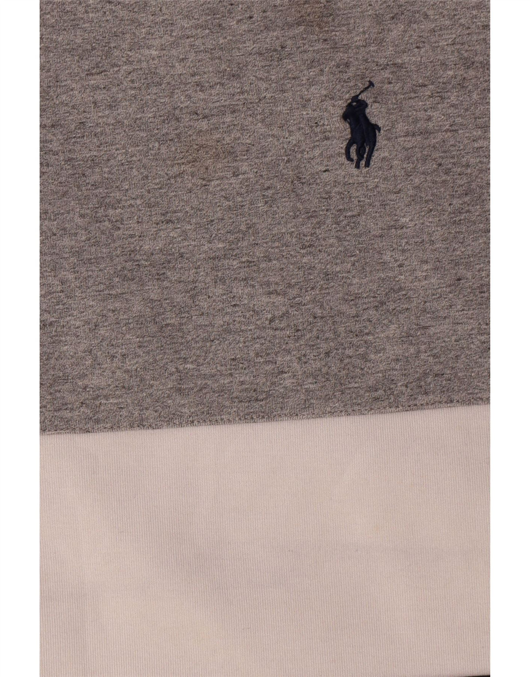 Polo Ralph Lauren Herren-Sweatshirt-Pullover, großes graues Colourblock-Polyester