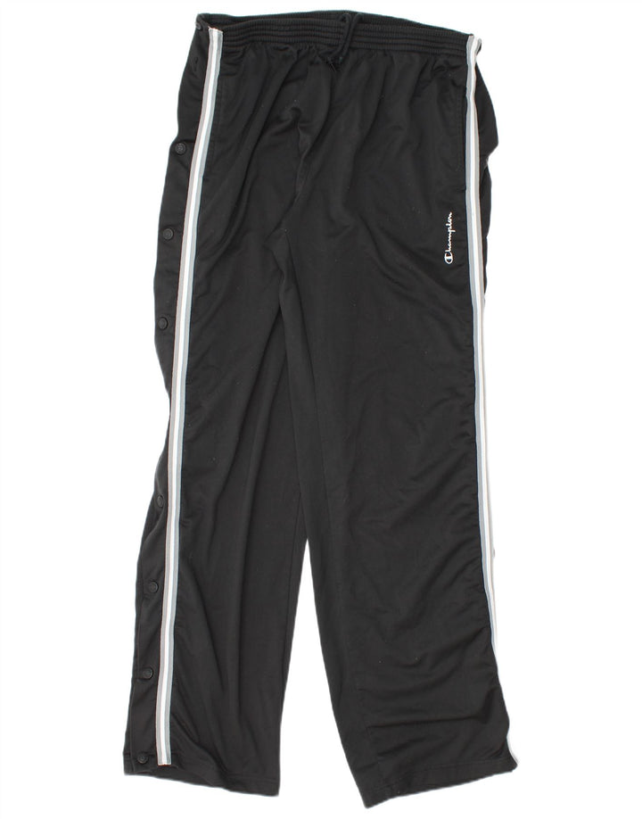 Champion Herren-Trainingshose XL, schwarzes Polyester
