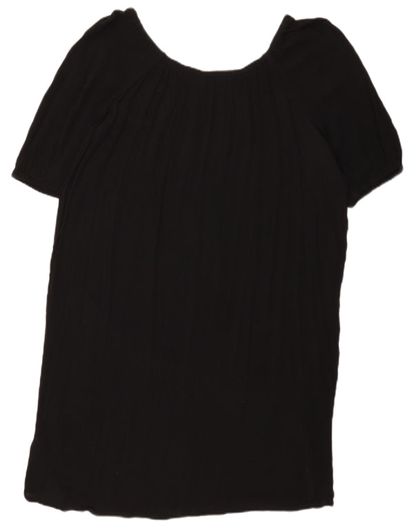 Marks & Spencer Damen Etuikleid UK 14 Large Schwarz Viskose