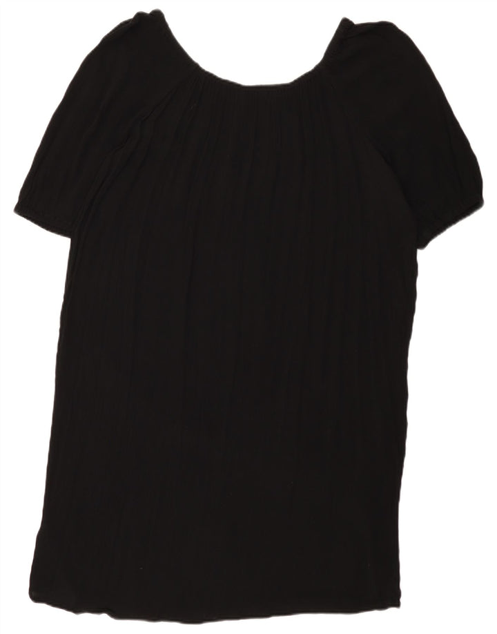 Marks & Spencer Damen Etuikleid UK 14 Large Schwarz Viskose