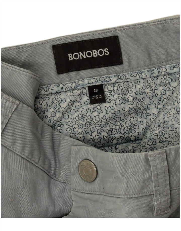 BONOBOS Herren Chinoshorts W38 XL Grau Baumwolle