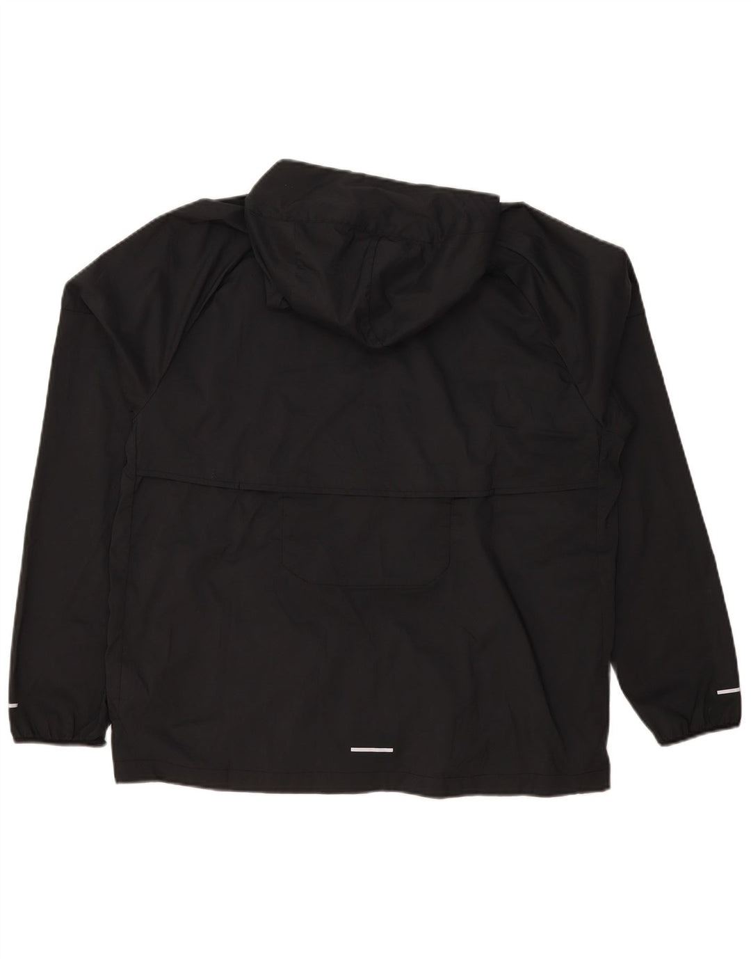 Nike Herren-Trainingsanzug mit Kapuze, große Jacke aus schwarzem Polyester