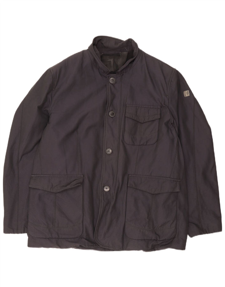 Trussardi Herren-Utility-Jacke IT 58 4XL Marineblaues Polyester