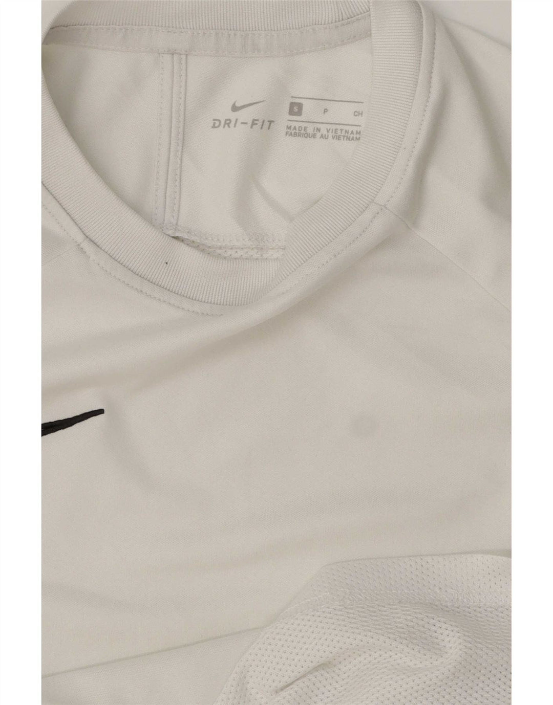 Nike Herren Dri Fit T-Shirt Top Small Weiß Farbblock