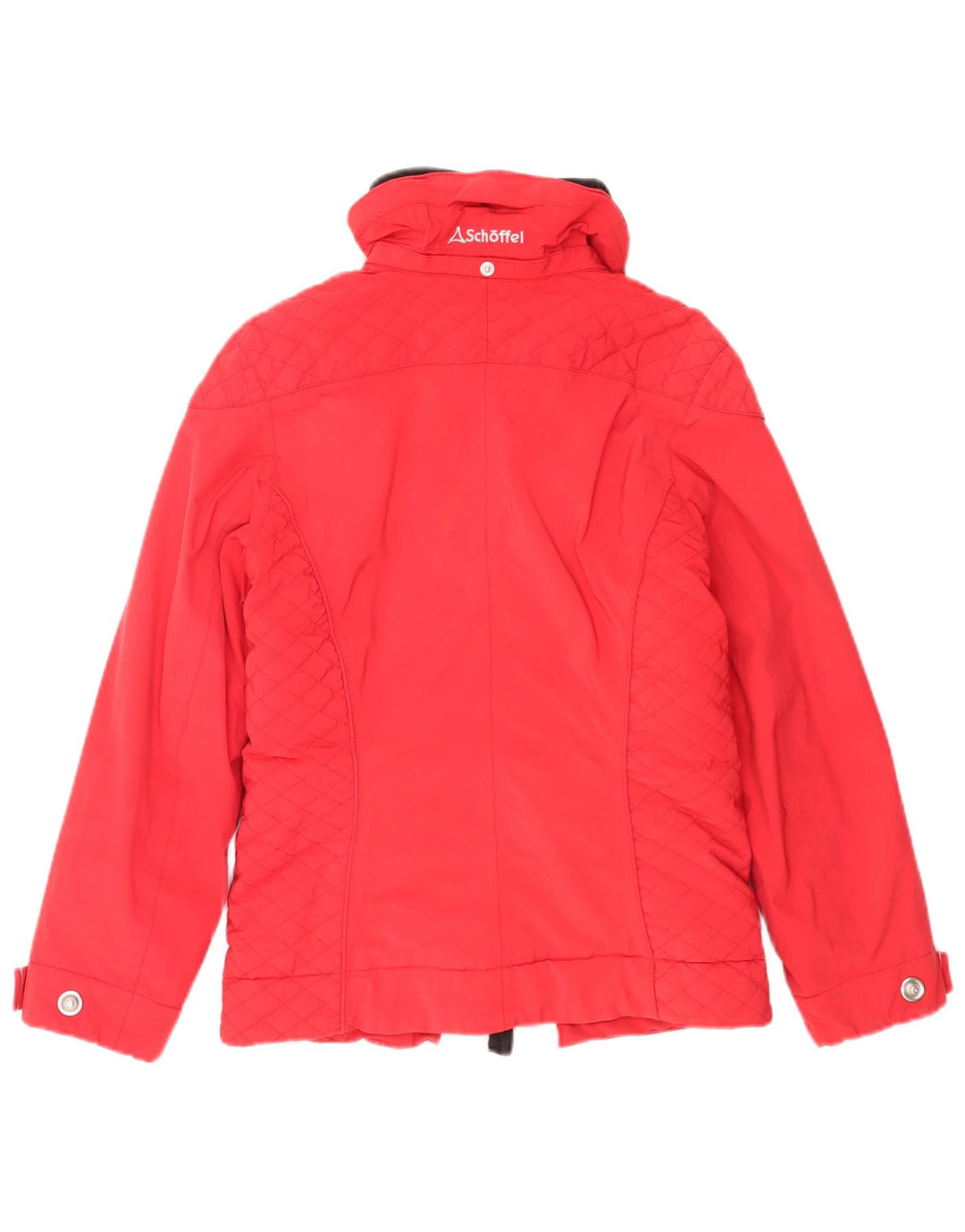 Schöffel Damen Skijacke UK 10 Small Rot Colourblock Polyamid