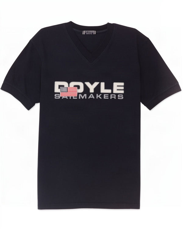 Doyle Herren-T-Shirt mit Grafik, XL, Marineblau, Baumwolle