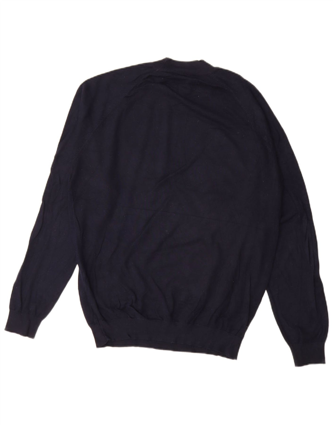 Zara Herren-Pullover mit Rundhalsausschnitt, mittlere marineblaue Viskose