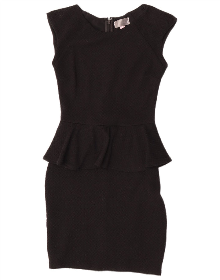 Lipsy Schößchenkleid für Damen, Größe S, Größe S, Schwarz, Polyester