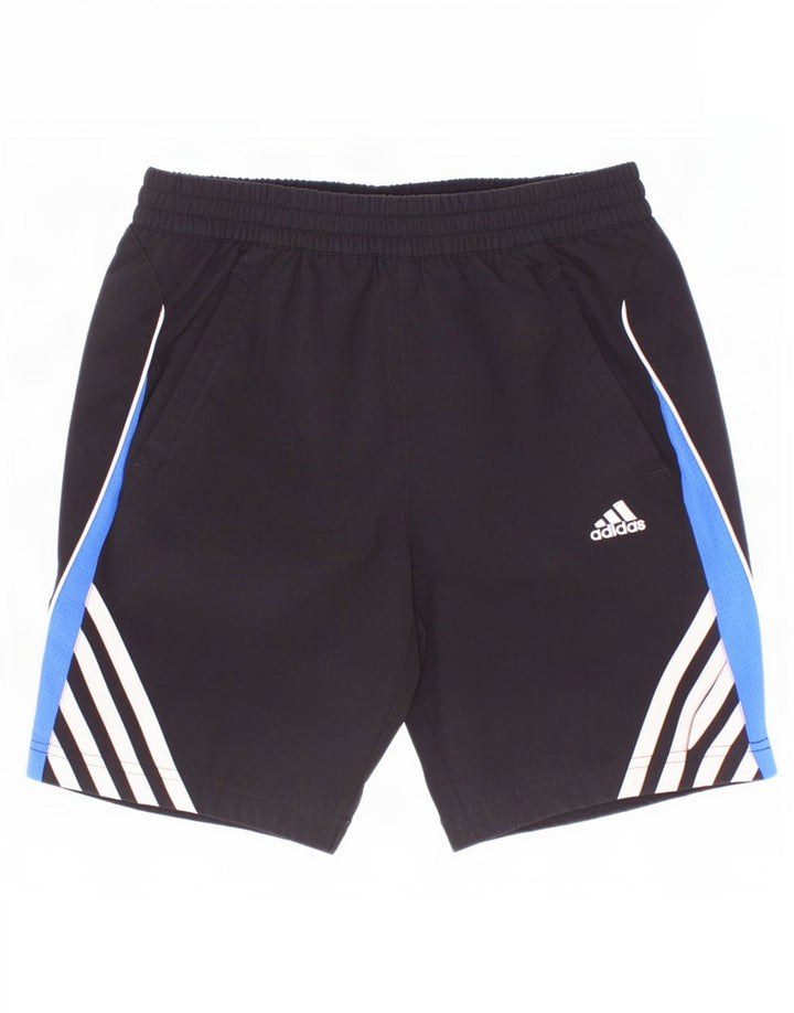 Adidas Sportshorts für Jungen, 9–10 Jahre, schwarzes Colourblock-Polyester