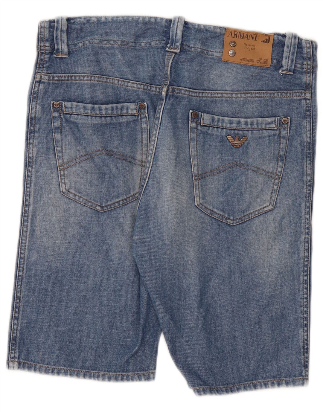 Armani Junior Jungen Jeansshorts 14-15 Jahre W32 Blaue Baumwolle