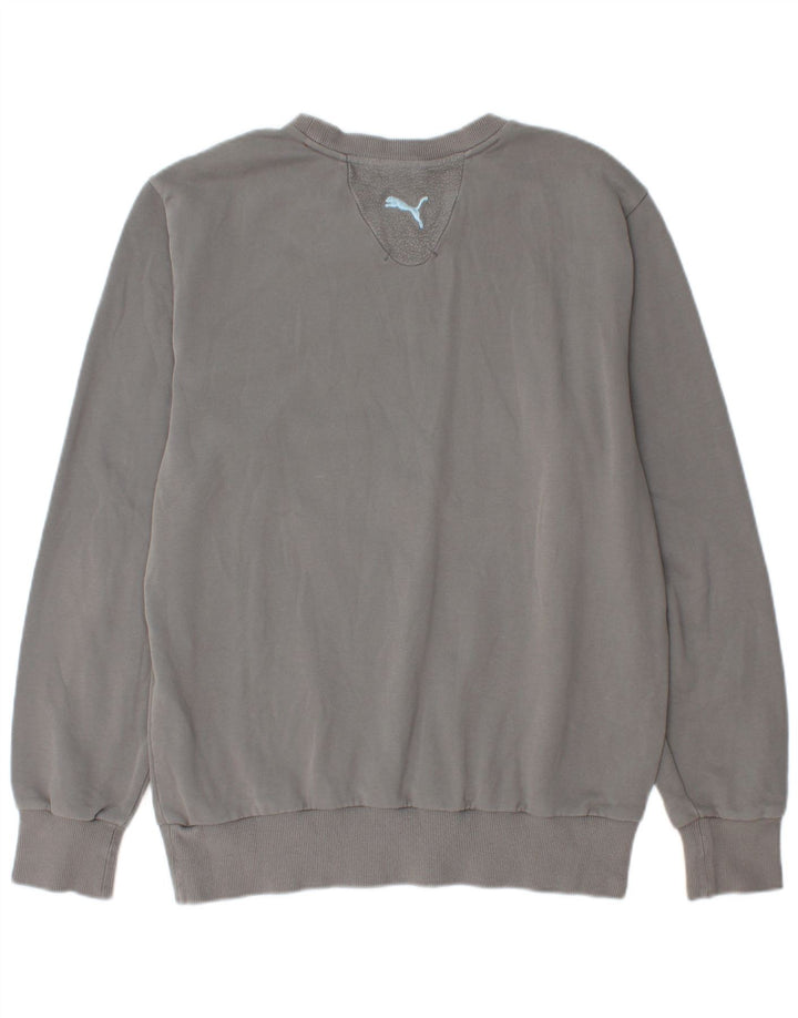 PUMA Mens Graphic Sweatshirt Jumper Medium Grey
