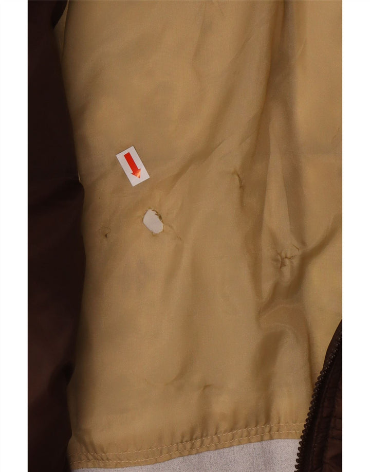 ESPRIT Damen Wattierte Jacke UK 16 Large Braunes Nylon