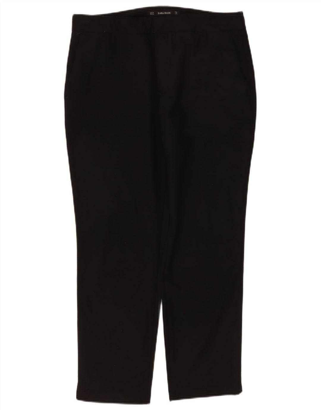 Zara Slim Chino-Hose für Damen, EU 38, Größe S, W28, L26, Schwarz, Polyester