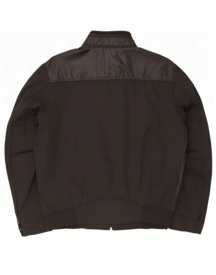 Trussardi Jeans Herren Bomberjacke IT 54 2XL Schwarz Polyester