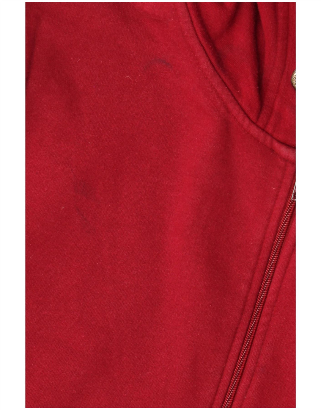 Zara Herren-Kapuzenpullover mit Reißverschluss, groß, Rot